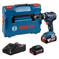Professionelles Bohr- und Schraubsystem mit Bosch 18V System Akku Schlagbohrschrauber GSB 18V-55, 55 Nm Drehmoment, inkl. 2x 4.0Ah Akku und Schnellladegerät