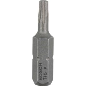 Bosch Professional Bit Extra-Hart für Innen-Torx-Schrauben, 3 Stück, T15, Länge: 25 mm, Cranberry