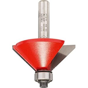 Bosch Professional Fasefräser für Holz, Schafthöhe 8mm, Bohrung Ø44mm, Arbeitslänge 18,5mm, Gesamtlänge 61mm, hochwertiges Werkzeug für die Verarbeitung von Holz