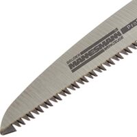 Gartenklappmesser von Brüder Mannesmann, 150 mm Sägeblatt, trockenes und feuchtes Holz bearbeiten, Sicherheits-Druckknopf-Sicherheit, 10 Jahre Garantie
