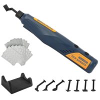 Bucasso Schnurloser Stiftschleifer, 5 Geschwindigkeiten und USB-Aufladung mit LED-Licht, Mehrzweck-Elektrowerkzeug für das Schleifen, Polieren und Finishen von DIY-Projekten
