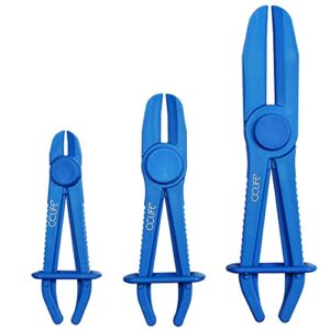 Schlauch Abklemmzange Set von CCLIFE - 3-teiliges Kit für sicheres Abklemmen von Schläuchen in verschiedenen Größen: 155mm, 185mm und 255mm