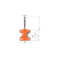 CMT ORANGE TOOLS 954.509.11 - Halbstab Fräser HM D=34,9 S12 R=9,5 für die Herstellung von BISS-Teilen in der Automobilindustrie und Luftfahrt