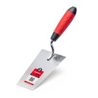 Maurerkelle für Gipsarbeiten, Edelstahl, Rostfrei, Softgriff, Gipserspachtel, Stukkateurkelle