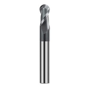 Hochwertiges Hartmetall-Kugelkopffräser mit 10mm Durchmesser und 2 Zähnen für CNC-Fräsmaschinen, ideal für Stahl, Metall, Holz, Acryl und Kunststoff