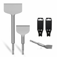 Meißel-Set für Fliesen, Fliesenkleber, Beton, Naturstein und Mauerwerk - 2 Stück Meißel mit SDS-Plus-Aufnahmesystem
