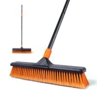 Besen mit Stiel, Strassenbesen/Bodenbürste 2-1 CLEANHOME 166cm, geeignet für Schulen, Fabriken, Gärten, Gartenbesen, Reisigbesen, Basketballplätze und andere Bereiche