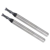 CoCud VHM-Fräser mit quadratischem Schaft, 2,5 mm x 8 mm Schneiden, 4 mm Schaft, AlTiN-beschichtetes P05-Karbid, CNC-Fräser-Bits für Edelstahl
