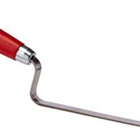 Fugenkelle, rostfrei, 10 mm Breite, Silber/Rot für professionelles Arbeiten