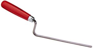 Fugenkelle, rostfrei, 10 mm Breite, Silber/Rot für professionelles Arbeiten