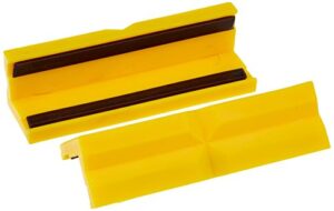 Kunststoffbacken für Schraubstöcke, 100 mm, gelb von Connex, hochwertige Qualität, lang Lebensdauer, ideal für Heimwerker und Profis