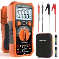 Digital Multimeter mit großem LCD-Anzeige, Hintergrundlicht und verschiedenen Funktionen zur Messung von Spannung, Strom, Widerstand und mehr für Automotive und Elektrik
