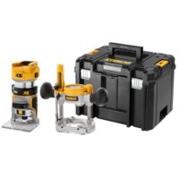DEWALT 18V Akku-Kombifräse, bürstenloser Motor, 6-8 mm Werkzeugaufnahme, max. Fräs-Ö: 36 mm, Fräskorbhub: 55 mm