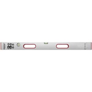 Professionelle Ergebnisse mit der DEWEPRO Alu Richtlatte - 2 Libellen und 2 Handgriffe - Länge: 200cm / 2m