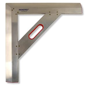 Trapez Winkel mit Daumenrille und Handgriff für Wand- und Bodenbearbeitung, perfekter Halt durch integrierte Rille, ideal für Profis und Heimwerker