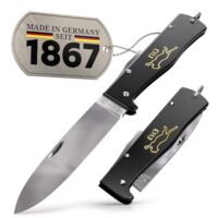 Hochwertiges Outdoor-Messer MERCATOR K55K Katze von DIYexpert, Made in Germany, ideal für Jagd oder Alltag