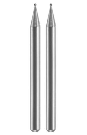 DREMEL 105 - Zwei Stück Gravierfräser, Legierter Stahl, Grau für verschiedene Anwendungen wie Formen, Schnitzen, Gravieren und mehr