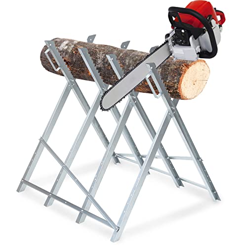 Sägegestell für Kettensägen, stabile und praxisgerechte Konstruktion, klappbar und transportierbar, 150kg Belastbarkeit