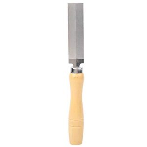 Hochwertige Diamantfeile mit rhomboïder Form und ergonomischem Holzgriff, ideal für Holzbearbeitung, Glasbearbeitung, Keramikbearbeitung und Edelsteinbearbeitung.