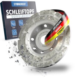 Diamant-Schleiftopf 125mm für effektive Bearbeitung von Beton, Naturstein und mehr