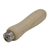 Dick Feilenheft aus Holz für Heimwerker mit 150 mm Hieblänge und Feilengriff, ideal für Metall und Holzbearbeitung