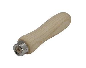 Dick Feilenheft aus Holz für Heimwerker mit 150 mm Hieblänge und Feilengriff, ideal für Metall und Holzbearbeitung
