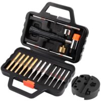 Durchschlag Werkzeug Kit mit Bankblock Splinttreiber Set, umfangreiches Tool für Profis und Hobbyisten, hochwertige Materialien aus Stahl und Messing, vielseitiges Kit für verschiedene Berufsgruppen