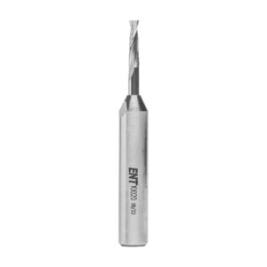 Spiralnutfräser von ENT mit Vollhartmetall-Schneide und spiralförmiger Schneide für Metallbearbeitung, Schaft 8 mm, Durchmesser 3 mm, Nutlänge 12 mm, Gesamtlänge 60 mm
