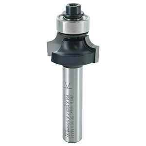 Abrundfräser HW mit Kugellager, Schaft 8 mm, Durchmesser 20,7 mm, Nutzlänge 9,5 mm, Radius 4 mm, ideal für Weichholz, Hartholz oder beschichtete Platten