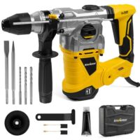 ENVENTOR SDS Plus Bohrhammer 1500W Schlagbohrmaschine mit Anti-Vibrationsgriff für Holz Metall und Beton