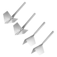 Rostfreie Eckenkelle aus Edelstahl, perfekt für Innenecken und Außenecken, Kantenkelle zum Formen von Beton mit präzisen 90-Grad-Winkel