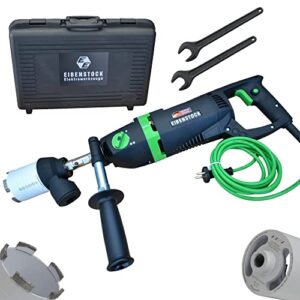 Trocken-Kernbohrmaschine mit Staubabsaugung und Diamant Dosensenker von Eibenstock, ideal für Heimwerker und Fachleute.