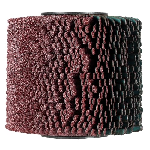 Original Einhell Schleifstreifen-Bürste 120 x 100 mm, Zubehör für Einhell Akku-Bürstenschleifer, zum Schleifen von unebenen Oberflächen