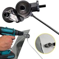 Elektrische Bohrschere, Metallknabber-Bohraufsatz mit Adapter für elektrische Bohrmaschinen Plattenschneider, Blechmesser zum Schneiden von Eisen, Weißblech, Stahl, Kupfer, Aluminium