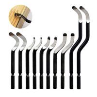 Entgrater Klingen Set aus hochfestem Stahl für Stahl Aluminium Kupfer Kunststoff bearbeiten, 5 Formen Entgrater Klingen BS3510 BK1010 BS3010 BK3010 BS6001 Handkantentrimmer 10 Stück