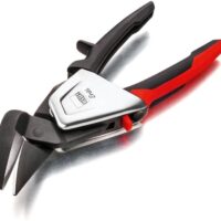 Blechschere, Erdi D39ASS, rechtsschneidend, ideal für Heimwerker und Profis, hochwertige Metallschere mit 2-Komponenten-Griff und reduziertem Griff-Öffnungswinkel.