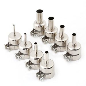 Ersatzdüse für Heißluftfön, Edelstahl, 3/4/5/6/7/8/10/12mm ID, kompatibel mit Modellen 850, 852, 950, 850A, 852D und 852D+