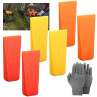 Fällkeil, Kunststoff, 6 Stück Kettensägen Fällkeil, Spaltkeil für Holzfällen, Kontrolliertes Fällen von Bäumen
