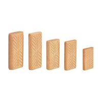 Domino-Dübel aus Buche, D 8 x 22 x 50 mm, hochwertiger Werkzeug für Heimwerker und Handwerker