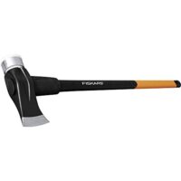Fiskars Spalthammer mit gehärteter Stahl-Klinge und glasfaserverstärktem Kunststoffgriff, geeignet für Holzspalten und Schlagfläche aus Polymer, 3,9 kg Gewicht, SAFE-T X39