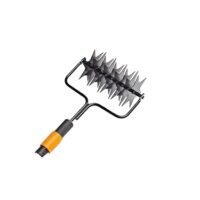 Fiskars Sternfräse, Gerätekopf, Arbeitsbreite: 17 cm, Stahl, Schwarz/Orange, QuikFit