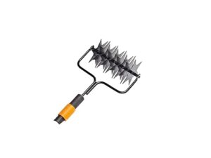 Fiskars Sternfräse, Gerätekopf, Arbeitsbreite: 17 cm, Stahl, Schwarz/Orange, QuikFit