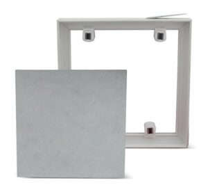 Fliesenrahmen aus PVC, weiß, 30x30 cm - einfache Montage für geflieste Wände und Kuchenwände