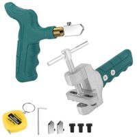 Fliesenschneider Glassschneider Tile Cutter, 9-teiliges Set, für Spiegel, Fenster, Glasböden, hochwertige Werkzeuge für DIY-Projekte