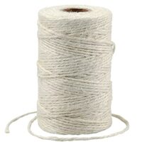 Beige Juteschnur für Basteln, 3-Lagig Bastelschnur, Jute Dekokordel für DIY Kunstgewerbe Gartenarbeit