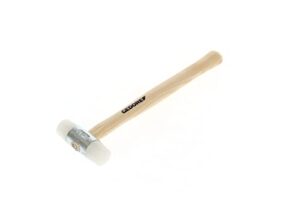 Nylonhammer mit Holzgriff, Lederhammer, Ø 27 mm, Werkzeug für Projekte und Reparaturen