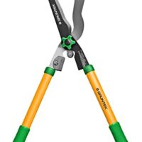 GRÜNTEK Heckenschere MARABU, 3 in 1 Kombi Astschere und Strauchschere, manuell, Bypass oder Amboss Schnitt, Stoßdämpfer, gummiert ergonomische Griffe, SK5 Präzisionsklinge mit guter Schärfebarkeit