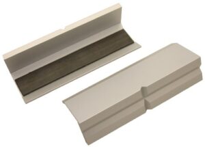 Ergonomische Schutzbacken für Maschinenschraubstock, Aluminium mit Magnet Spann-Backen, Schutzbacken für Maschinenschraubstock, sicherer und rutschfester Einsatz der Werkstücke