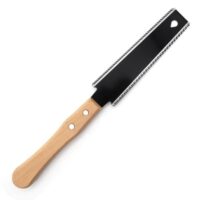 Hochwertige Doppel-Scheide mit zwei verschiedenen Schnittgrößen, Komfortabler Buchenholz-Griff, für Holzbearbeitung, Möbelherstellung und Garten- und Heimwerkerprojekte