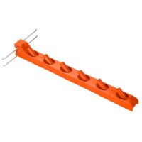 Gardena Combisystem-Geräteleiste: Wandhaken für die Aufbewahrung von 6 Combisystem-Geräten und Stielen, Platzsparend, aus hochwertigem Kunststoff und Metall, inkl. Schrauben und Dübeln